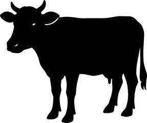 Cow Scalable SVG Vector Graphic with Editable Paths and Layers for Web, UI Design, Digital Art, and Print Applications