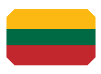Lithuanian Flag A Horizontal Tricolor of Yellow, Green, and Red