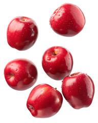 Obraz premium red apples on white background