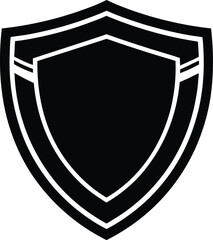 Obraz premium Shield Icon with Double Border