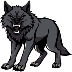 wolf vector illustration