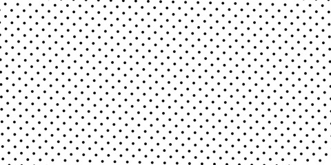 Black polka dots seamless pattern on white background. Halftone minimalist abstractmodern gradient.