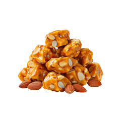 Delicious Almond Brittle Candy - Sweet Treat, Crunchy Texture, Golden Brown Caramel
