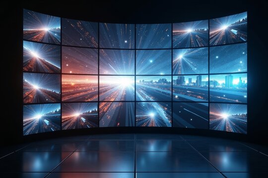 Building a Dynamic Web Design Montage with Multiple Screens Showcasing Various Editing Stages