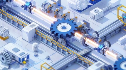 High tech automated production line