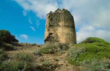 Torre Foghe, Punta Foghe, Tresnuraghes, Sardinia, Italy