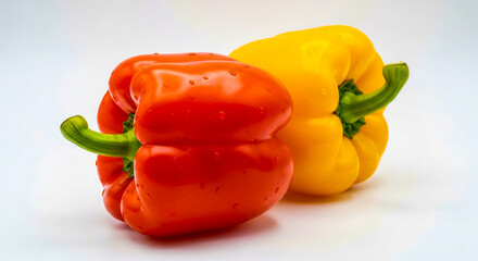 Red pepper yellow pepper bell pepper colorful peppers fresh peppers sweet peppers vegetable peppers food photo