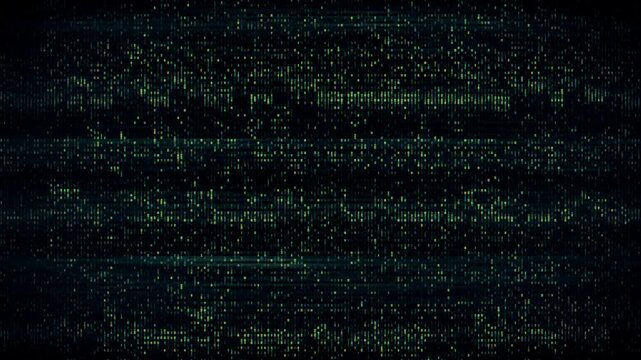 Futuristic Digital Noise with Glitchy Pixelated Pattern