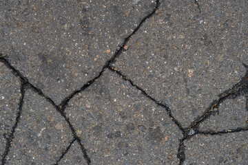 old asphalt road