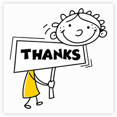 Thank You handwritten inscription.