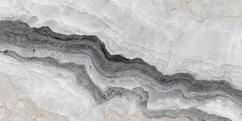 Obraz premium Marble Texture With Gray And White Veining Pattern. Natural Stone Surface For Interior Design And Architecture