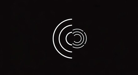 Abstract geometric design with concentric circles radiating outward, ideal for modern branding, data visualization, and tech concepts