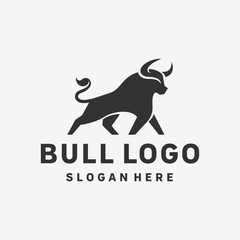 Aggressive Bull Sports Team Logo