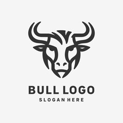 Strong Bull Minimalist Logo Design