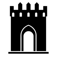 vector illustration of a gate