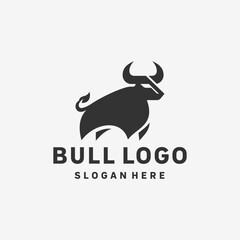 Modernistic Bull Abstract Logo Design