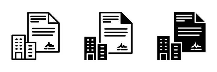 Contract Icon Multi concept. Simple vector illustration	