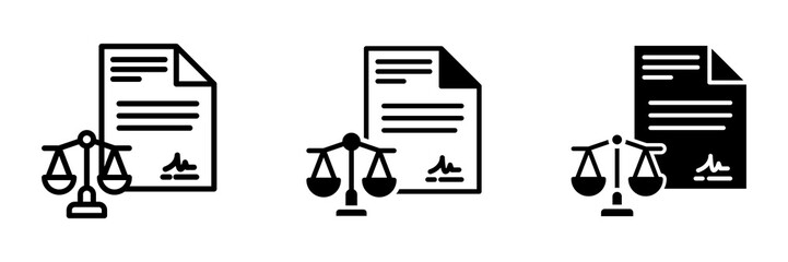 Contract Icon Multi concept. Simple vector illustration	