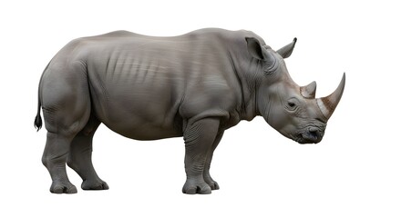 Fototapeta premium Rhino with transparent background