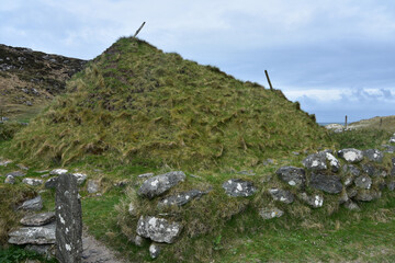 Iron Age Fort on Bostadh Beach in Lewis