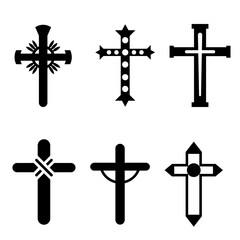 Christian Cross Vector Design for Religion, Faith, and Spiritual Symbolism