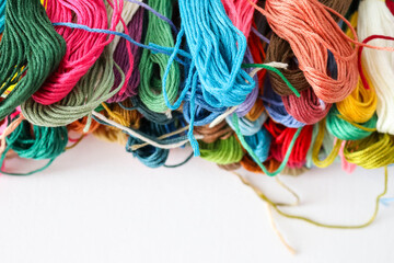 Embroidery Threads Close-up