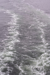 Waves coming from a ship