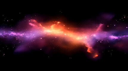 Abstract digital art depicting colorful nebula against a dark background.