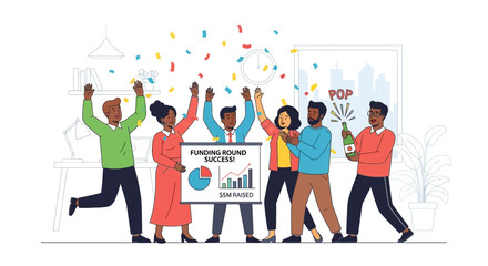 Celebrating Business Success With A Successful Funding Round