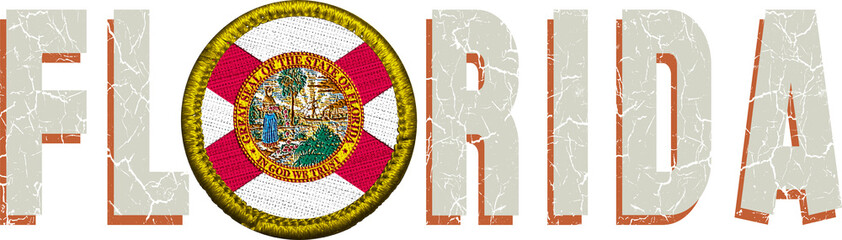 Vintage Florida Graphic Design – Retro Florida Throwback PNG Illustration