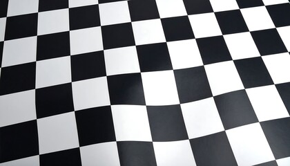 Obraz premium Checkered Flag with Finish Line, and Race.
