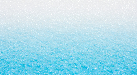 Blue sugar crystals background with white gradient