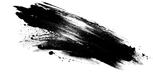 Abstract monochrome paint splatter
