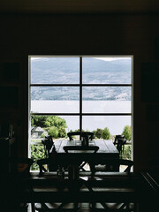 table and chairs on the terrace