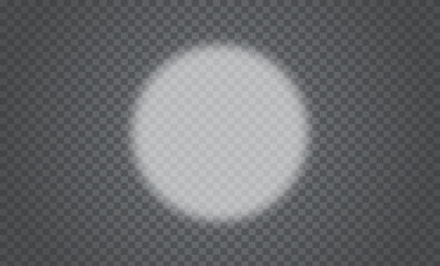 Round Bright Light Effect Illustration | Glowing Circle Design