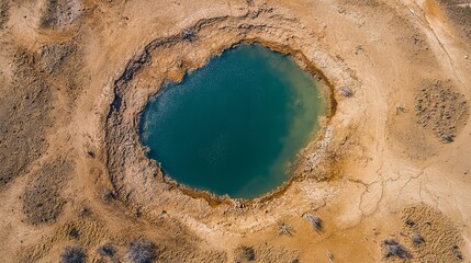 Drying lake highlights impact of climate change on global water resources in arid landscape
