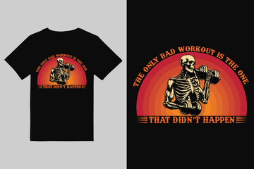 Fitness T shirt Design  Vintage gym fitness t shirt design