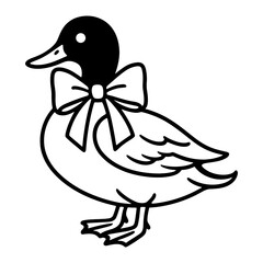 Mallard Duck with Coquette Bow