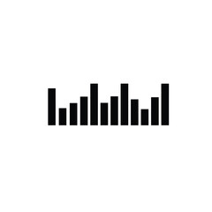 Black bar graph bars chart