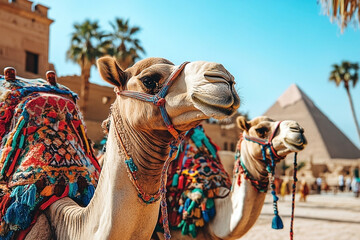 Majestic Camels in Egypt: A Journey Through Ancient Wonders and Desert Landscapes