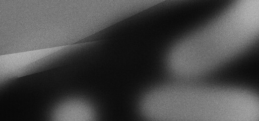 Black white grainy background, monochrome gray noisy texture dark grunge banner, header poster cover backdrop design