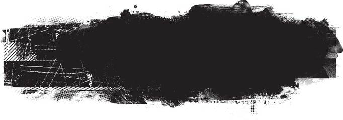 Fototapeta premium Grunge textured banner with rough edges. Speckled texture. Overlay grunge texture . Simply place texture over any object to create grunge effect . Banner with scratched surface for your design.