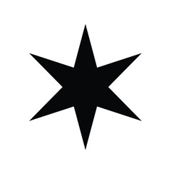 Obraz premium Black starburst shape abstract