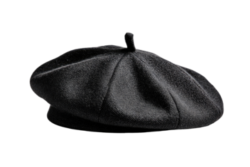 Black beret, simple, classic style