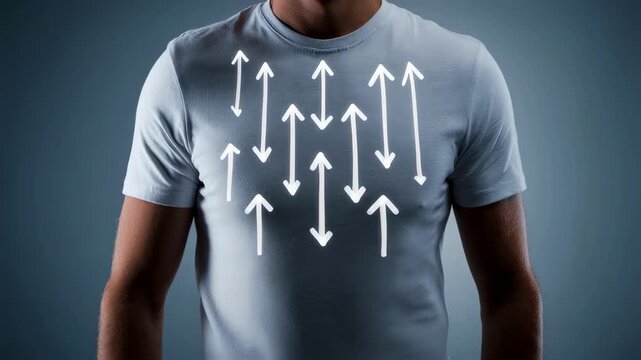 arrows point toward clinical hyperhidrosis therapy offering advanced sweat management.