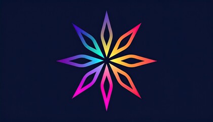 Colorful abstract flower design