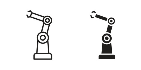 Robot arm icon