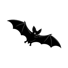 Fototapeta premium black spider silhouette isolated on white