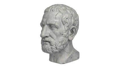 Ancient Roman bust profile