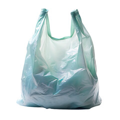 Plastic Shopping Bag Half Folded